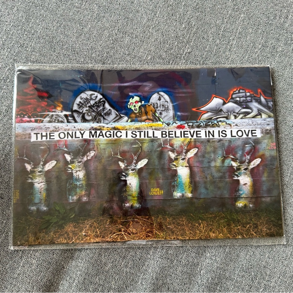 Street Art Print with Love Quote